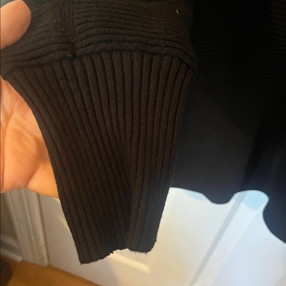 Cyrus Black Ribbed Sweater Womens 1X - Picture 4 of 6